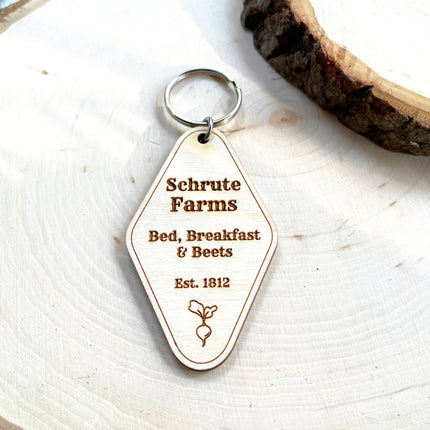 Schrute Farms B&B Keychain