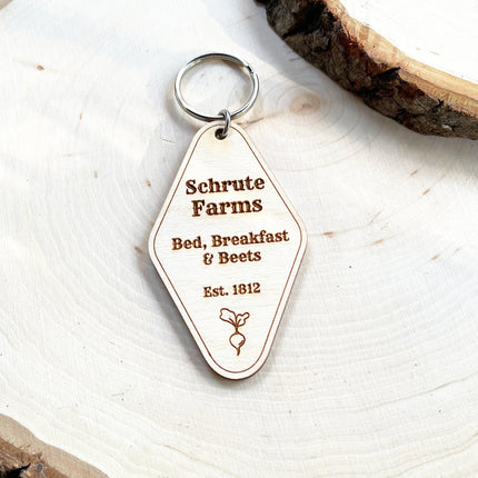 Schrute Farms B&B Keychain