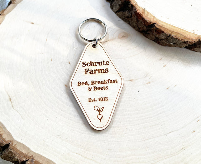 Schrute Farms B&B Keychain