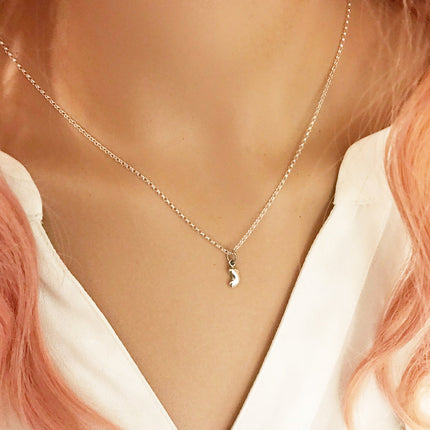 Little Bean Necklace - Sterling Silver - Friendship Necklace - Gift for Her