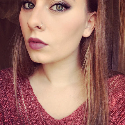 Faux Nose Ring - Fake Nose Hoop Ring - Silver or Gold - Clip On Jewelry