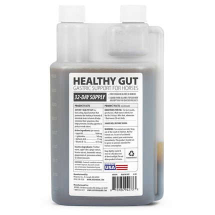 Jeffers Healthy Gut Gastric Support Liquid Supplement for Horses
