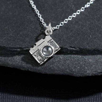 Sterling Silver Vintage Camera Necklace – Photographer Gift