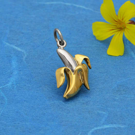 Sterling Silver Banana Necklace