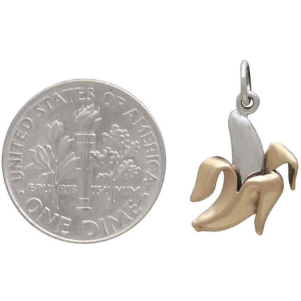 Sterling Silver Banana Necklace