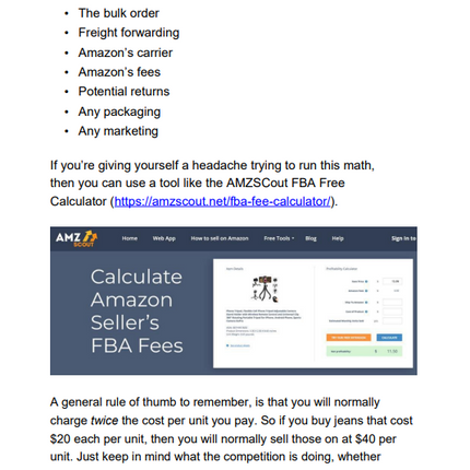FBA Business Blueprint: Your Complete Fulfillment by Amazon Guide (PDF Download)