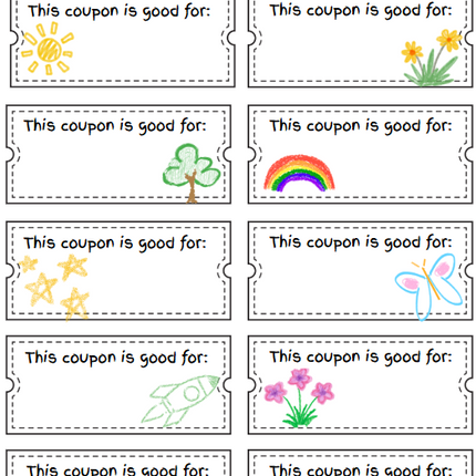 Grandma Coupon Book Printable – Mother’s Day Gift from Kids – Editable Canva Template