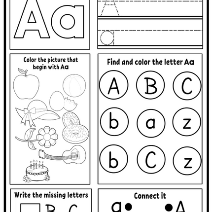 Alphabet + Math Mega Workbook | 156 Pages for Kindergarten Prep (Ages 4–5)