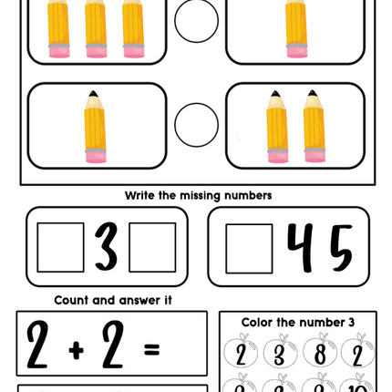 Alphabet + Math Mega Workbook | 156 Pages for Kindergarten Prep (Ages 4–5)