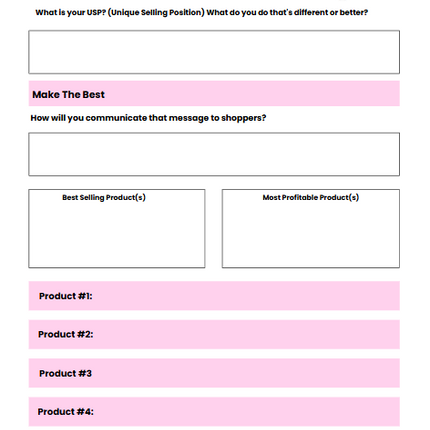 Editable Craft Business Planner – 45-Page Canva Template