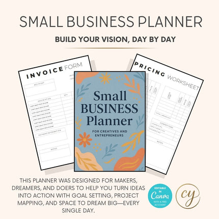 Complete Small Business Planner | 50+ Pages | Printable & Editable
