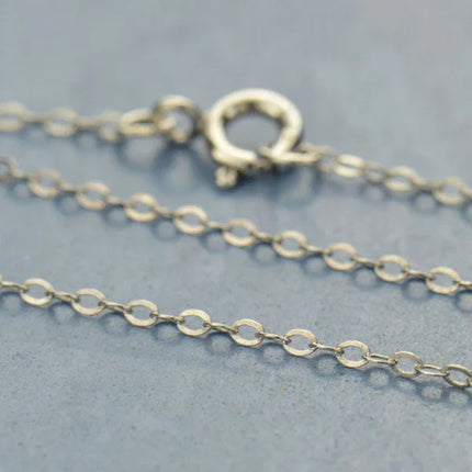 Dainty Chain Necklace 1.3mm | Sterling Silver or 14k Gold Filled