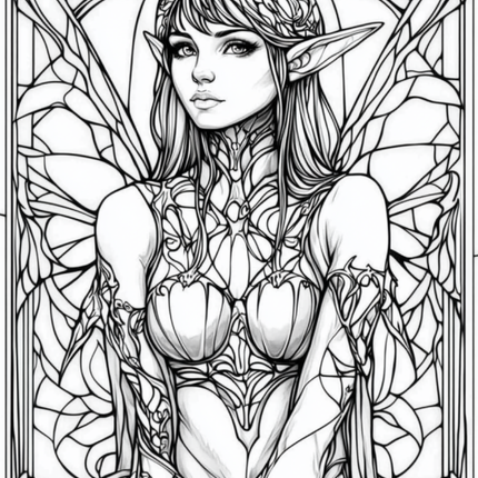 Garden Spirits: Stained Glass Fairies & Elves – Volume 3
