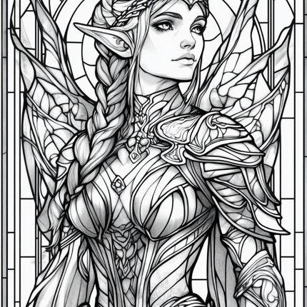Garden Spirits: Stained Glass Fairies & Elves – Volume 3