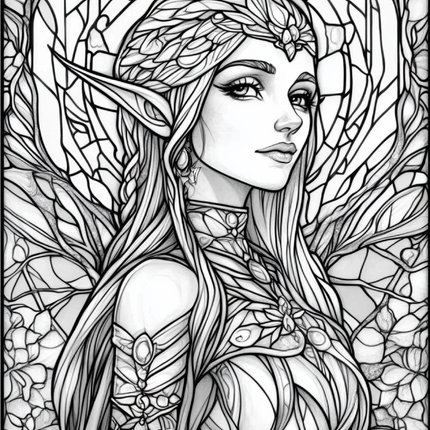 Garden Spirits: Stained Glass Fairies & Elves – Volume 3