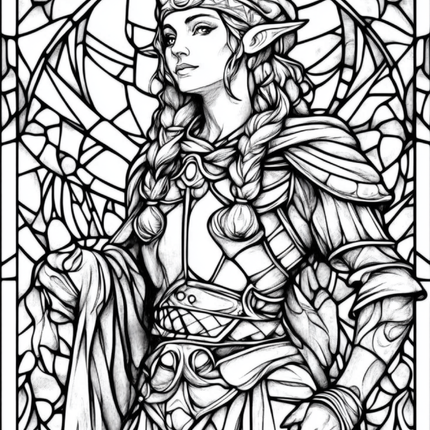 Garden Spirits: Stained Glass Fairies & Elves – Volume 3