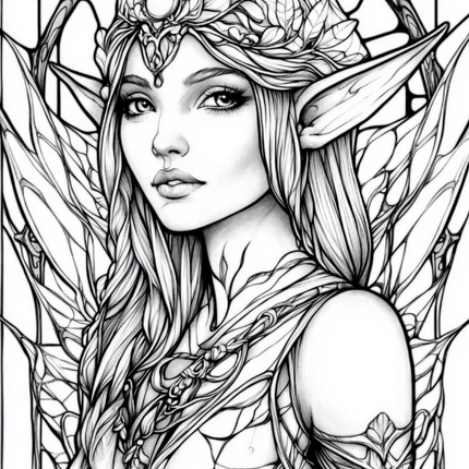 Garden Spirits: Stained Glass Fairies & Elves – Volume 5