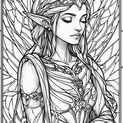 Garden Spirits: Stained Glass Fairies & Elves – Volume 2