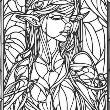 Garden Spirits: Stained Glass Fairies & Elves – Volume 2