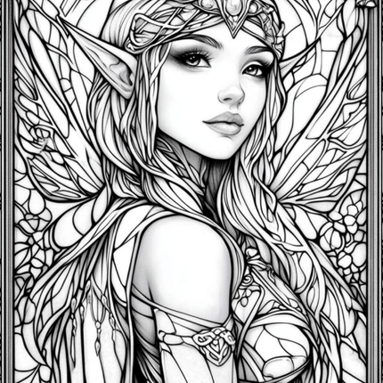 Garden Spirits: Stained Glass Fairies & Elves – Volume 2