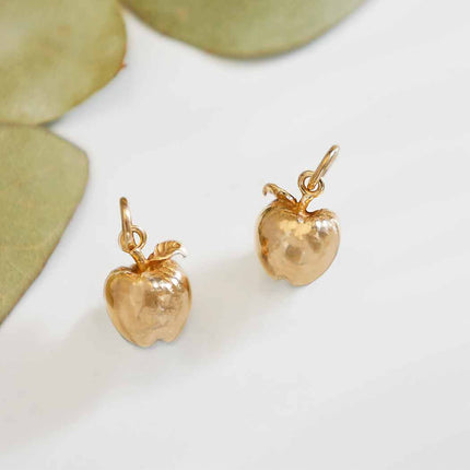 Tiny Apple Charm Necklace - 14k Gold Filled Jewelry - Handmade Necklace - Teacher Gift