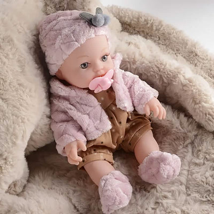 12" Pink Baby Doll – PVC Dress-Up Play Doll (Ages 3+)
