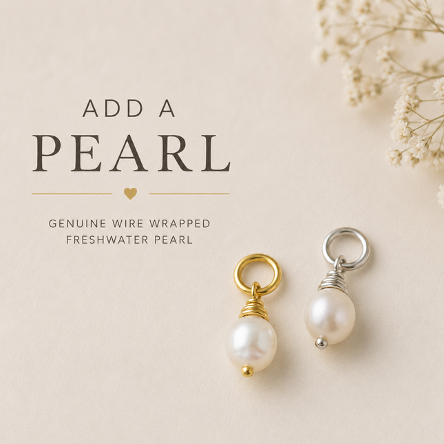 Add a Freshwater Pearl Charm – Gold Filled or Sterling Silver