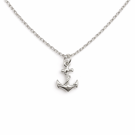 Anchor Necklace - Sterling Silver - Friendship Necklace - Gift for Her