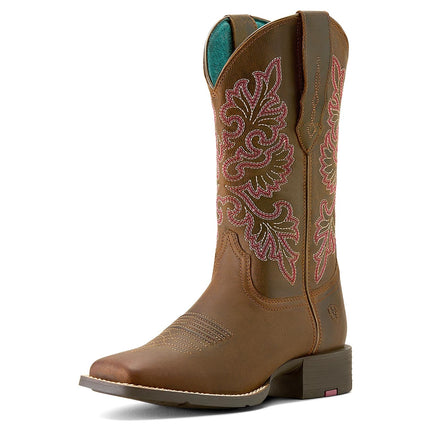 Ariat Women's Round Up Wide Square Toe StretchFit Boots