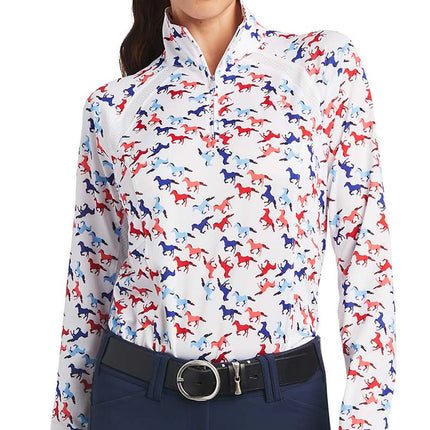 Ariat Womens Sunstopper 2.0 1/4 Zip Long Sleeve Baselayer