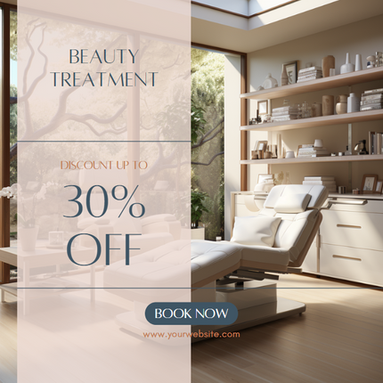 50 Premium Canva Social Media Templates – Skincare & Beauty Brand Kit