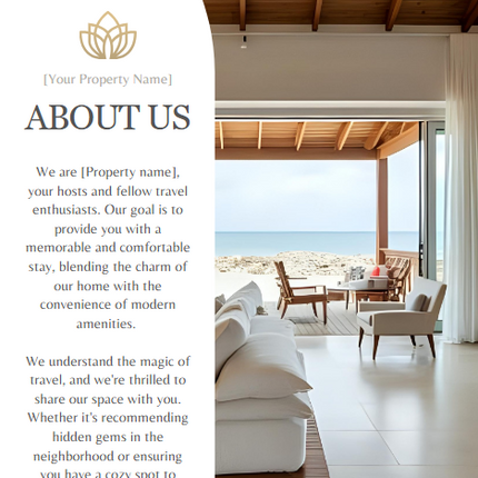 Editable Airbnb Welcome Booklet Template – 40 Pages of Customizable Guest Essentials