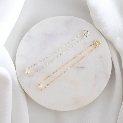 Floating Pearl Bracelet – Sterling Silver or Gold Filled