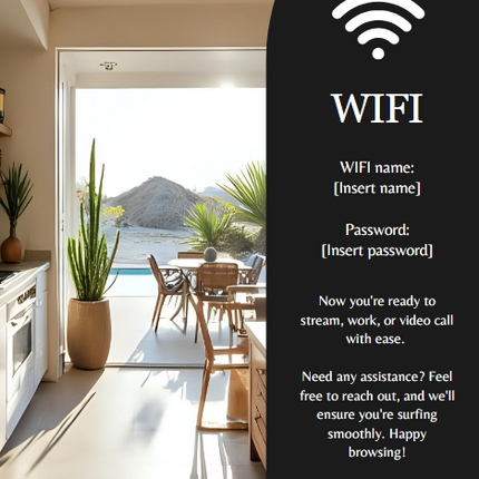Editable Airbnb Welcome Booklet Template – 40 Pages of Customizable Guest Essentials