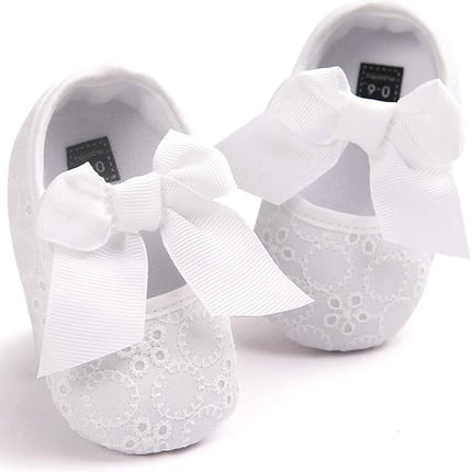 Baby Girls Princess Bowknot Soft Sole Cloth Crib Shoes Sneaker