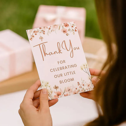Baby in Bloom Baby Shower Invitation Bundle Printable