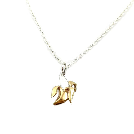 Sterling Silver Banana Necklace