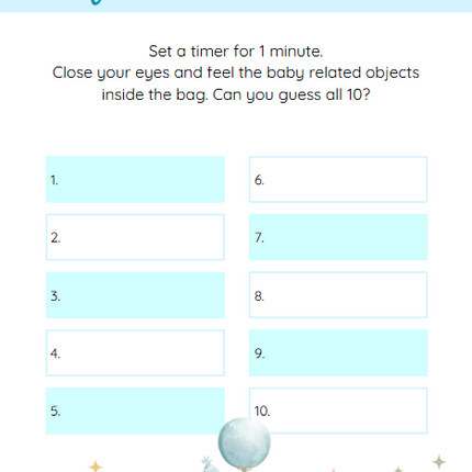 50 Baby Shower Games Printable Bundle – Little Elephant Theme