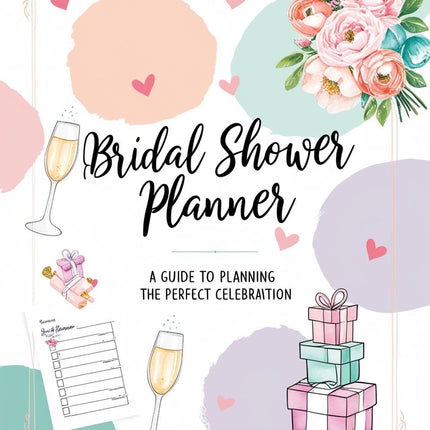 Bridal Shower Planner Printable - Editable Canva Template