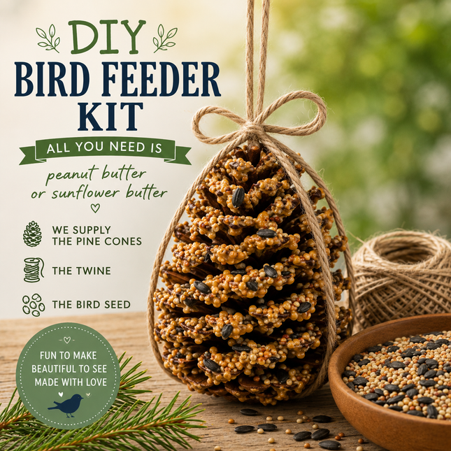 DIY Pine Cone Bird Feeder Kit