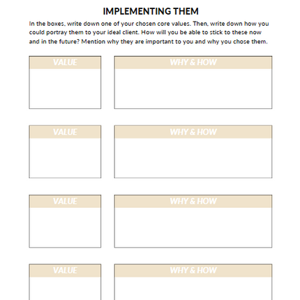 Branding Workbook for Entrepreneurs | 35+ Page Canva Template