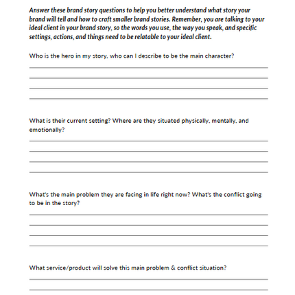 Branding Workbook for Entrepreneurs | 35+ Page Canva Template