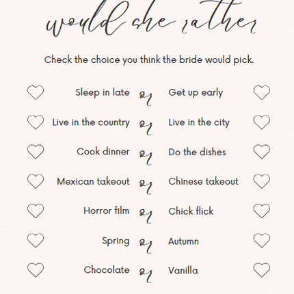 24 Printable & Editable Bridal Shower Games Bundle