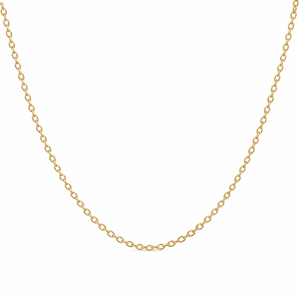 14k Gold Filled Cable Chain Necklace 2.3mm | Lobster Clasp | Custom Length Minimal Everyday Chain