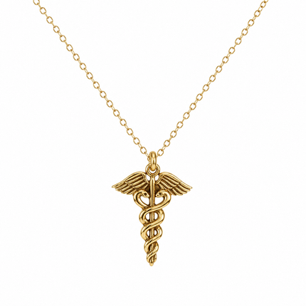 Caduceus Charm Necklace