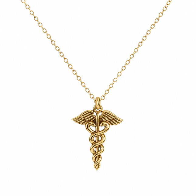 Caduceus Charm Necklace