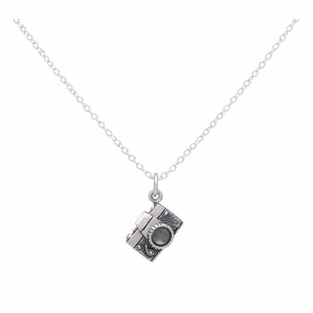 Sterling Silver Vintage Camera Necklace – Photographer Gift