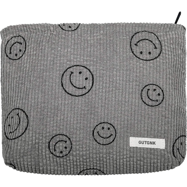 Chic Corduroy Travel Pouch for Women