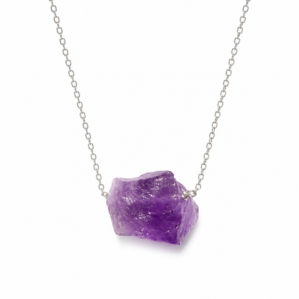 OOAK Raw Amethyst Necklace