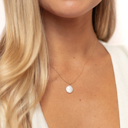 Freshwater Coin Pearl Necklace